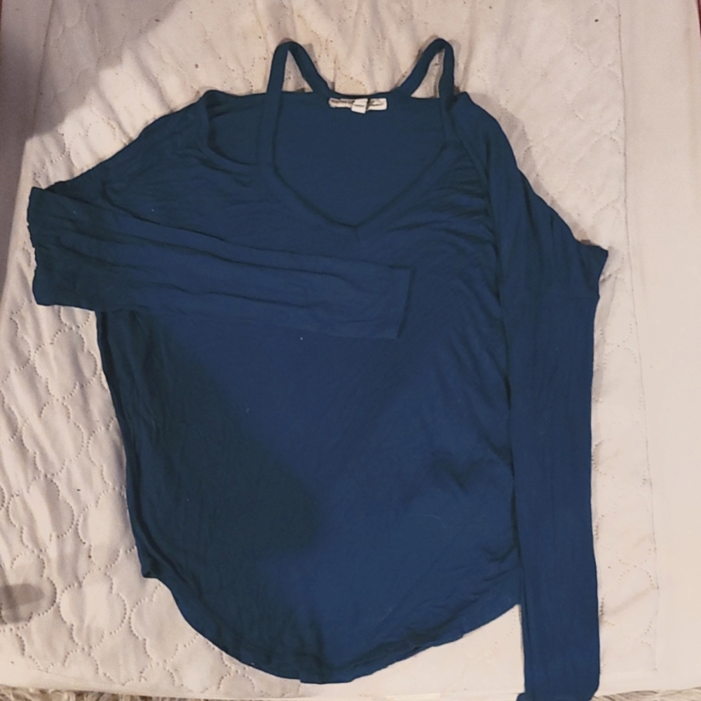Womans teal blue FOREVER 21 blouse